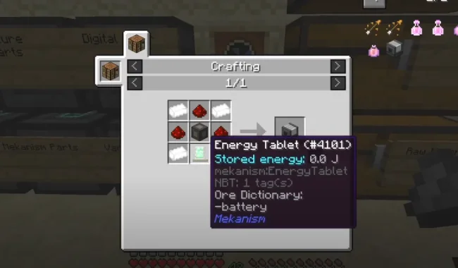 Крафт на блок из мода Mekanism Covers