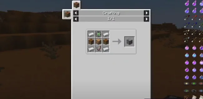 Крафт на блок из мода PackagedExCrafting