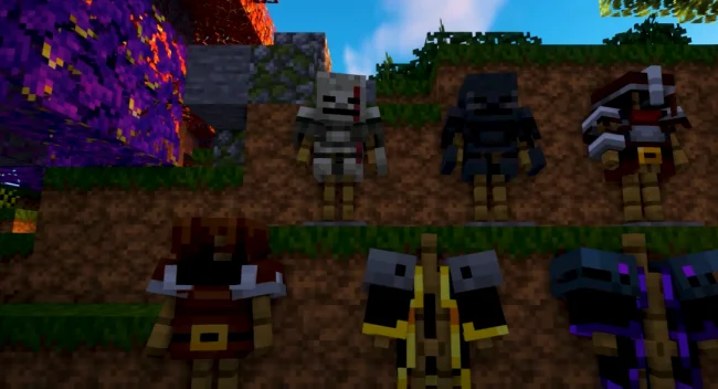 Новые виды брони из мода Dungeons Gear