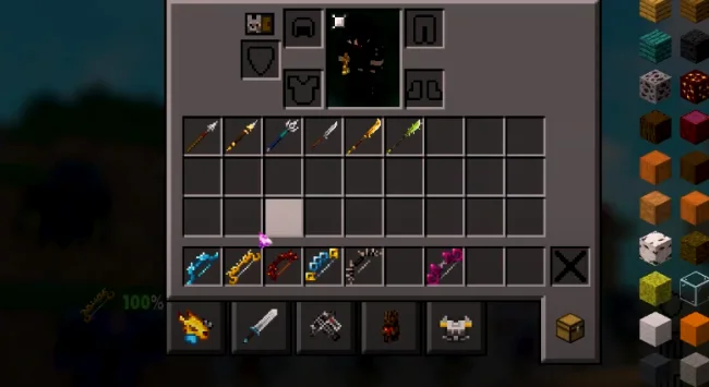 Новые виды оружия из мода Dungeons Gear