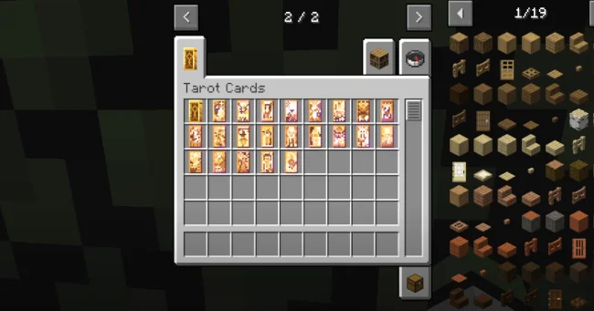 Все предметы из мода Tarot Cards