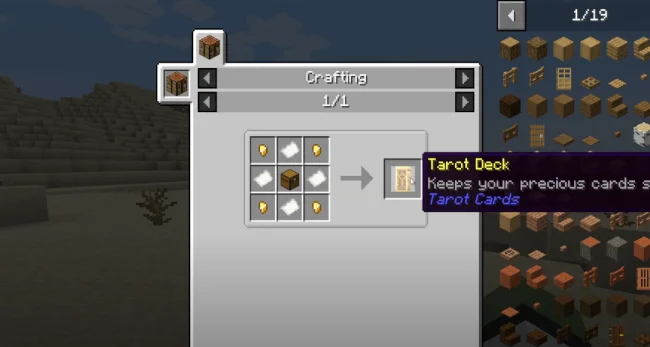 Крафт на предмет из мода Tarot Cards
