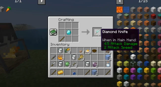 Крафт на нож из мода Large Meals