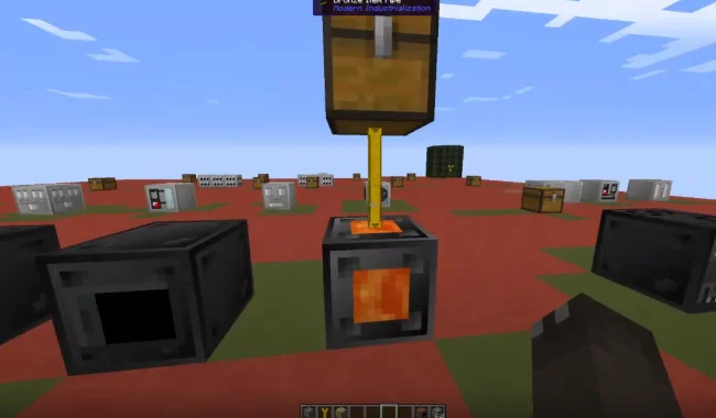 Процесс работы механизма из мода Modern Industrialization
