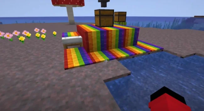 Разноцветный ковер из мода Restored Earth
