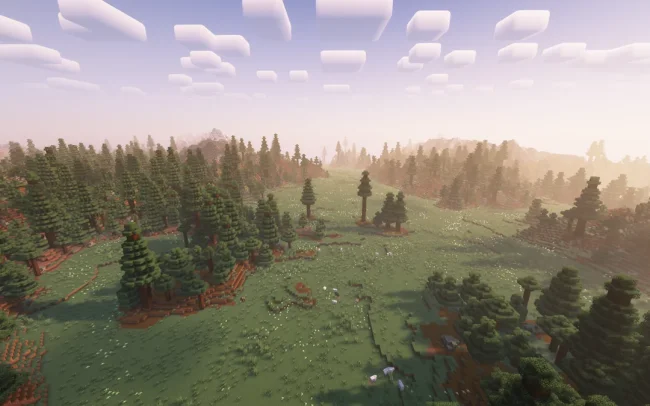 Лес с модом Atlas API