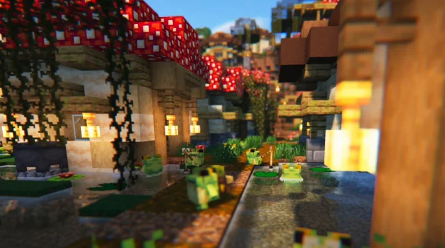 Местообитание лягушек из мода Ribbits