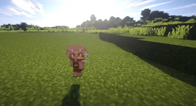 Маленький пиглин из мода Easy Piglins