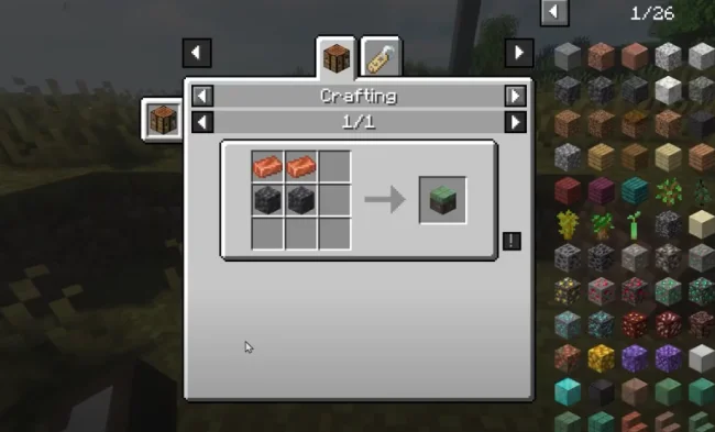 Крафт на блок из мода Automobility