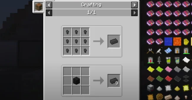 Крафт на руду из мода Lucraft Core