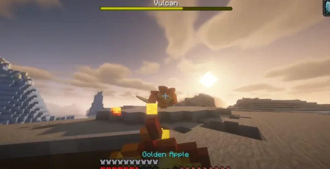 Моб Вулкан из мода World of bosses