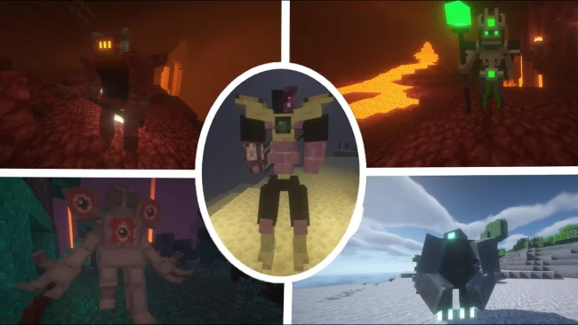 Мод на мобов для Майнкрафт 1.19.2 (World of bosses)