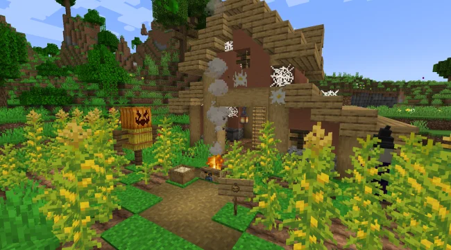 Мод на маски для Майнкрафт 1.21.1 / 1.20.1 (Haunted Harvest)