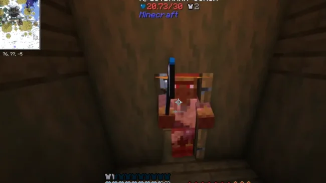 Процесс выполнения задания из мода DarkQuesting