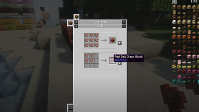 Крафт на предметы из мода Seafarer