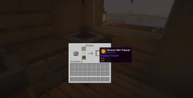 Процесс приготовления нового блюда с овощами из мода Veggies Delight