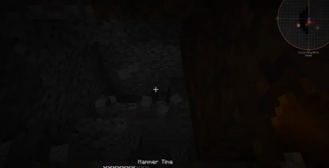 Процесс добычи диорита с модом DarkMining