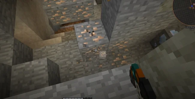 Процесс добычи железной руды с модом DarkMining