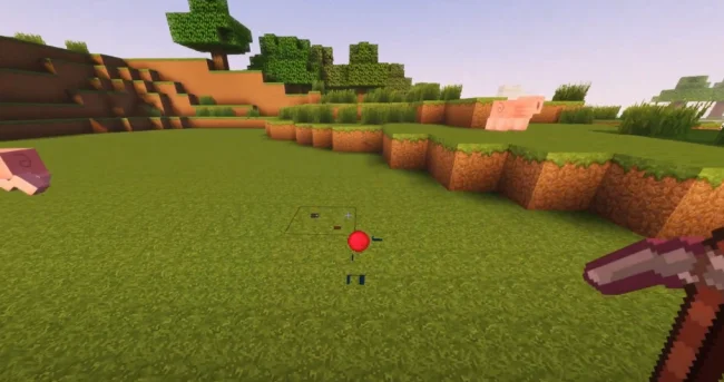 Красная сфера из мода Pickable Health Orbs