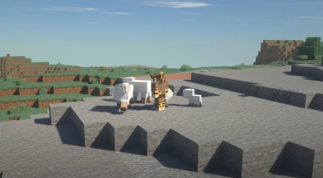 Новая реакция овец на удары из мода HerdsPanic