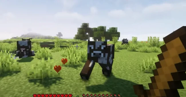 Новая реакция коров на удары из мода HerdsPanic