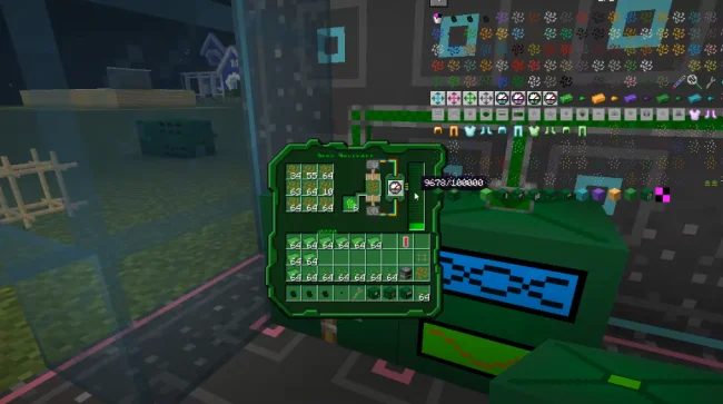 Меню механизма из мода PlantTech 2