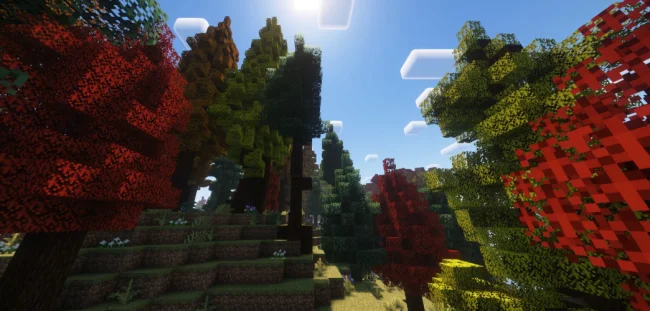 Новый осенний биом из мода Oh The Biomes Youll Go