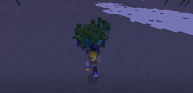 Процесс побега от орды зомби с модом Mobifier