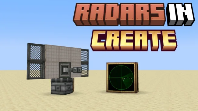 Мод на оружие для Майнкрафт 1.20.1 (Create Radars)