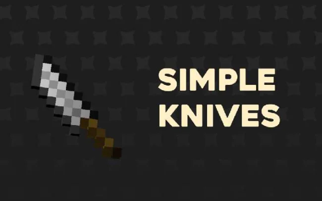 Мод на оружие для Майнкрафт 1.20.1 / 1.19.4 (Simple Knives)