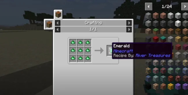 Крафт на предмет из мода River Treasures