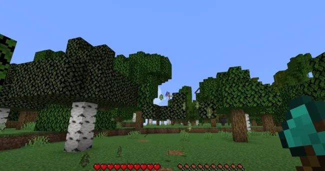 Полная пропажа листы дерева с модом Quick Leaf Decay