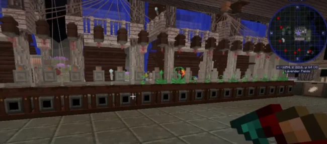 Структура, построенная с модом Immersive Cables