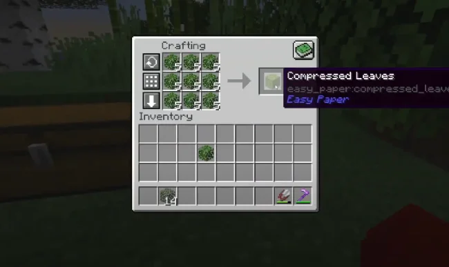 Крафт на блок из мода Easy Paper