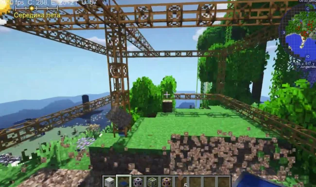 Процесс работы механизма из мода Energy Converters