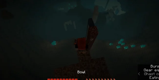 Процесс употребления блюда из мода Fungi Stew