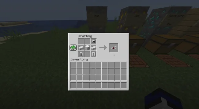 Крафт на железную броню для лошади из мода Craftable Horse Armour and Saddle