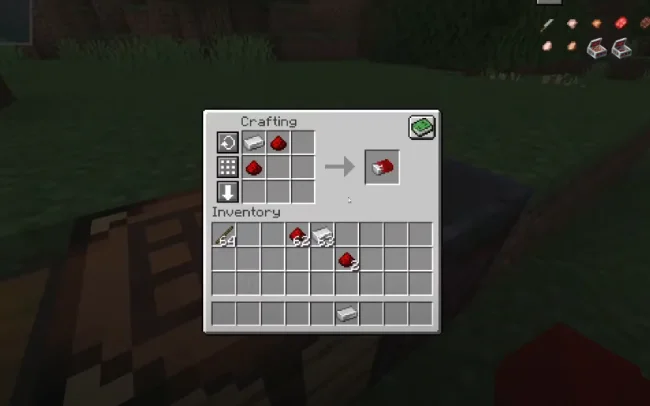 Крафт на слиток для топора из мода Lumbers Axe