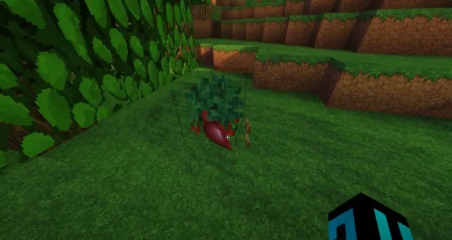 Процесс добычи урожая из нового растения из мода Wild Bushes