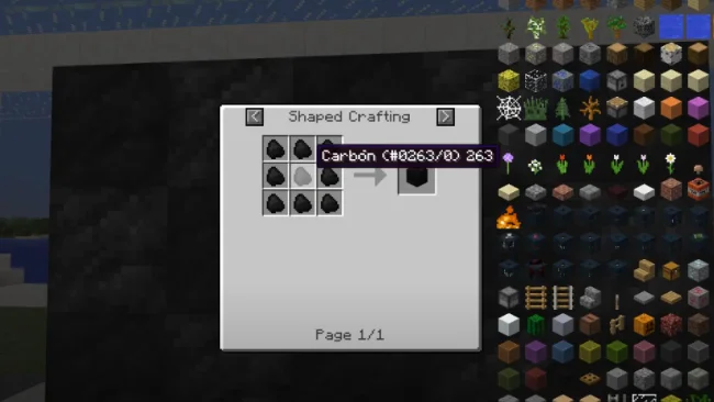 Крафт на блок из мода Charcoal Block