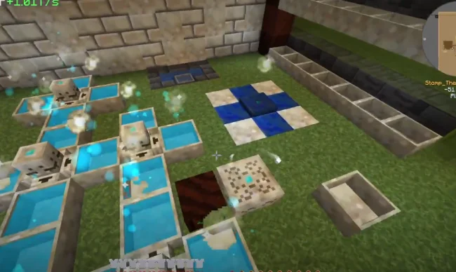 Процесс выращивания кристаллов из мода BuddingCrystals