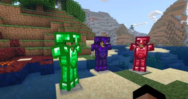 Новые виды брони из мода Easy Emerald Tools and More