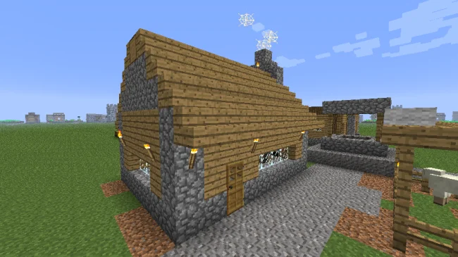 Мод на постройки для Майнкрафт 1.21.1 (Village Taverns)