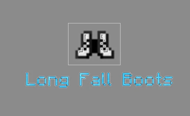 Мод на одежду для Майнкрафт 1.19.4 / 1.18.2 (Long Fall Boots)
