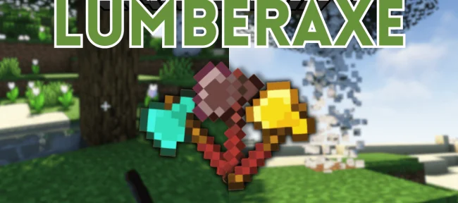 Мод на оружие для Майнкрафт 1.20.1 / 1.19.4 (Lumbers Axe)
