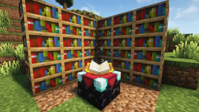 Мод на блоки для Майнкрафт 1.20.1 / 1.19.4 (Grand Enchantment Table)