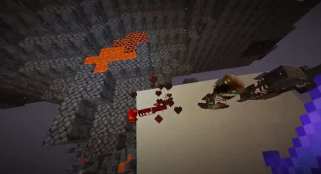 Бой против нового моба из мода Nether Skeletonsс