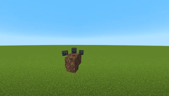 Процесс появления иссушителя с модом Wither Spawn Animation