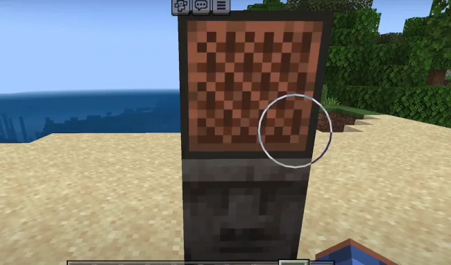 Постройка с блоком из мода Moyai