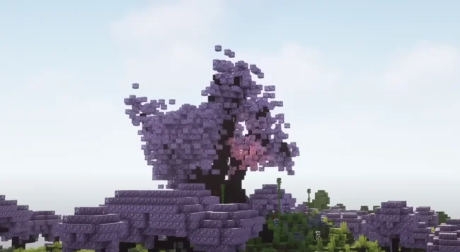 Огромная сакура из мода Tax Tree Giant